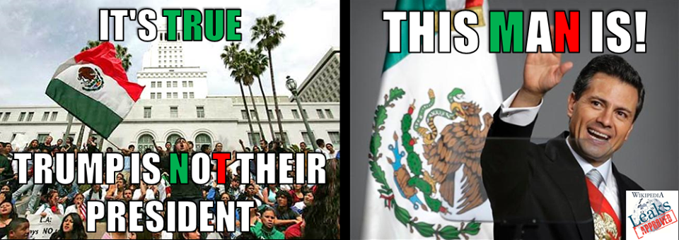 #MEXICANHACKING, #MOVEONCULT, #MEDIAJIHAD, #DEMVOTEFRAUD but&nbsp;#TRUMPSTILLWON!