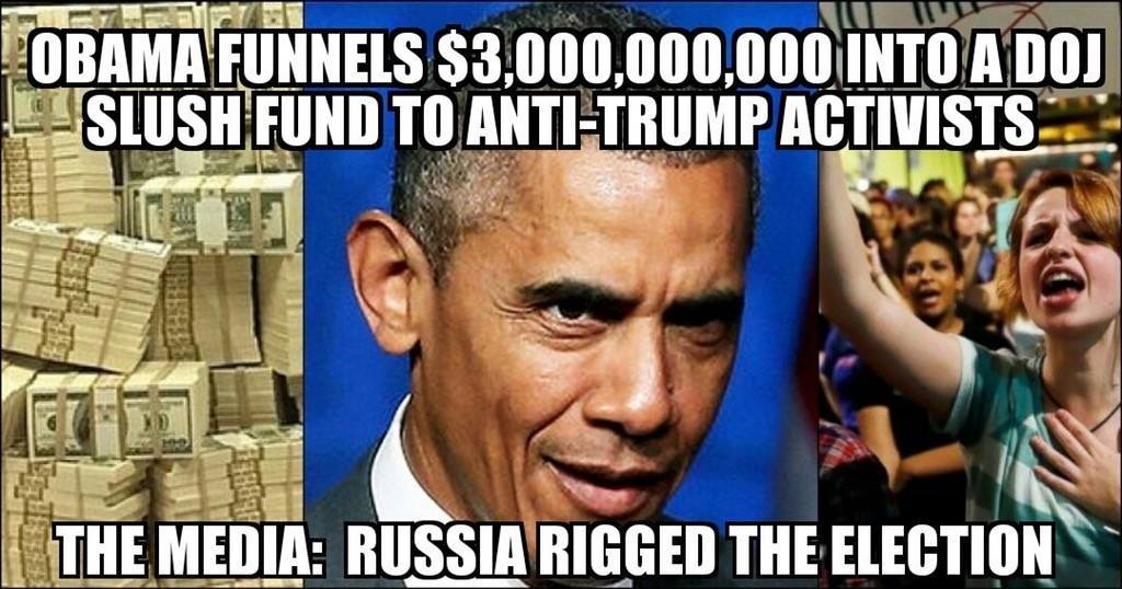 obama-funnels-3-billion-to-doj-slush-fund-to-anti-trump-activists-marxists-media-russia-rigged-election