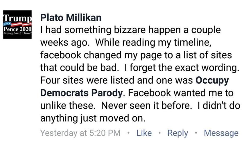 FACEBOOK CENSORSHIP AGAINST ODP