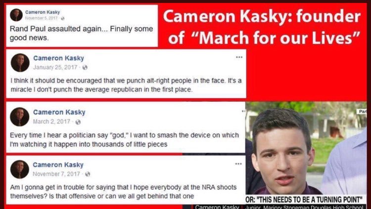 cameron kasky march for our lives founder gun grab