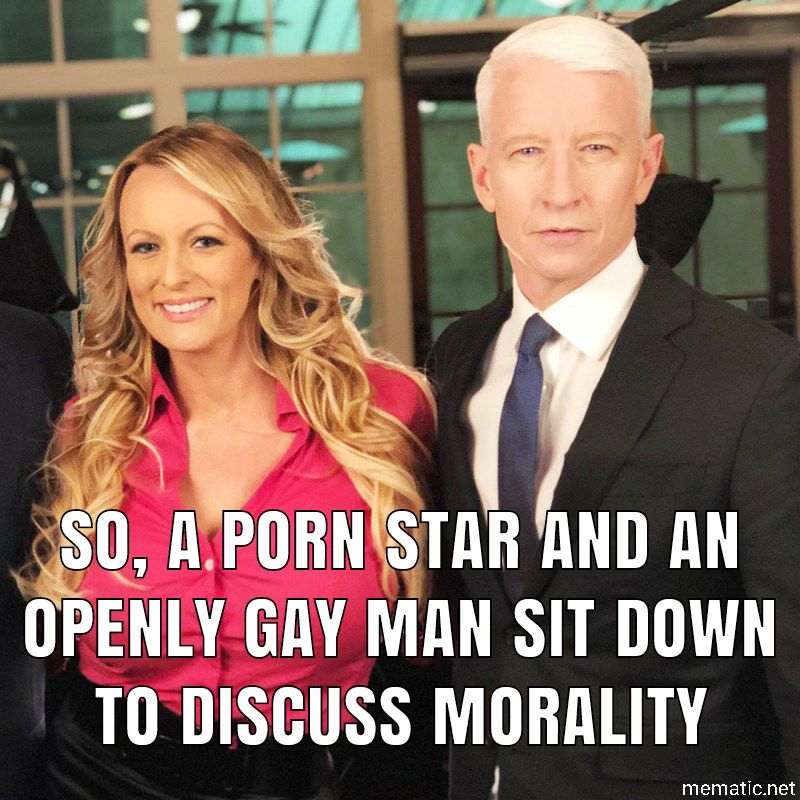 stormy daniels porn star and openly gay man sit down to discuss morality