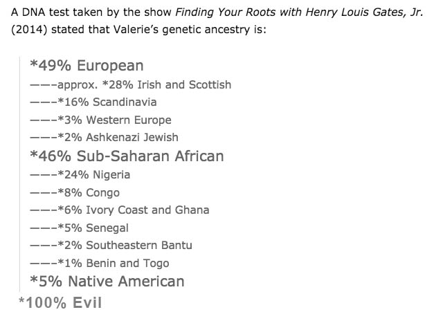 valeriejarret ethnicity race jewish african native american