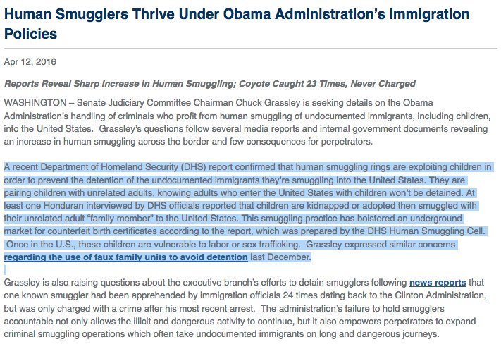 human smugglers thrive under obama admin immigration separation families