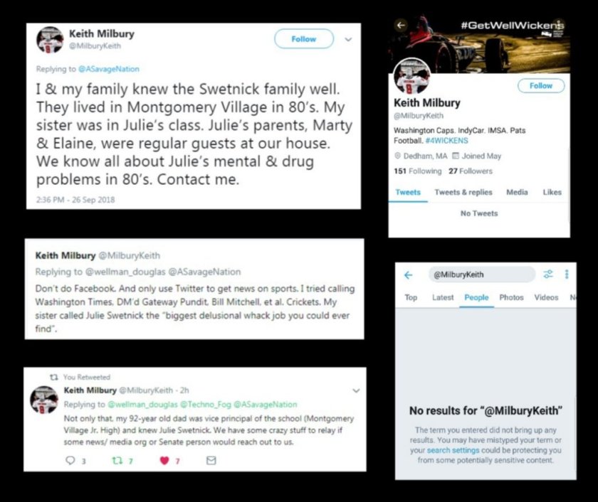 censored swetnick tweet keith milbury